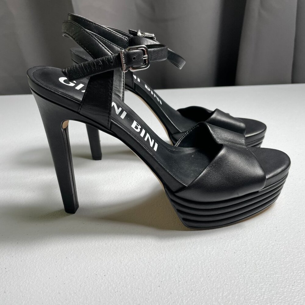 Gianni Bini | Black 4.5" High Heels 1" Platform | NWOT | Genuine Leather | Sz 9